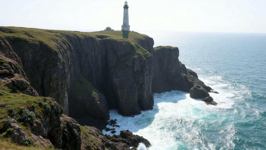 "Coastal Cliffs Lighthouse Flyover" - Static Preview