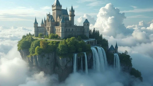 "Flying Fantasy Castle Dragon" - Static Preview