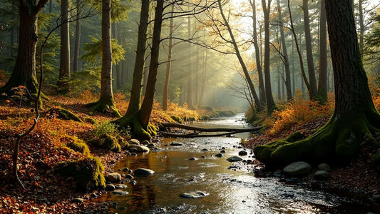 "Golden Forest River" - Static Preview