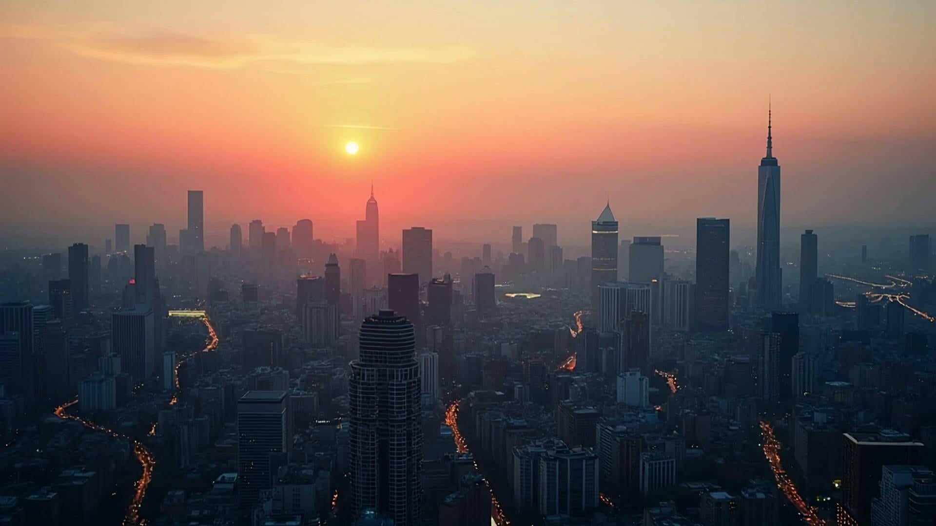 "Modern Urban Cityscape" - Static Preview