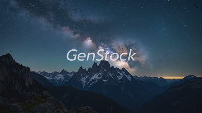 "Night Sky Mountain View" - Moving Preview - V1